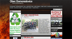 Desktop Screenshot of domoradovice.cz