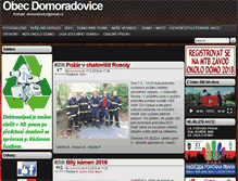 Tablet Screenshot of domoradovice.cz